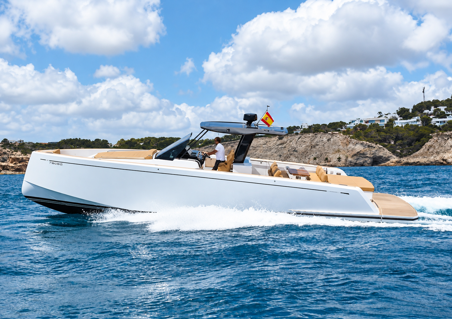 Luxury Yacht Cruising the Mediterranean