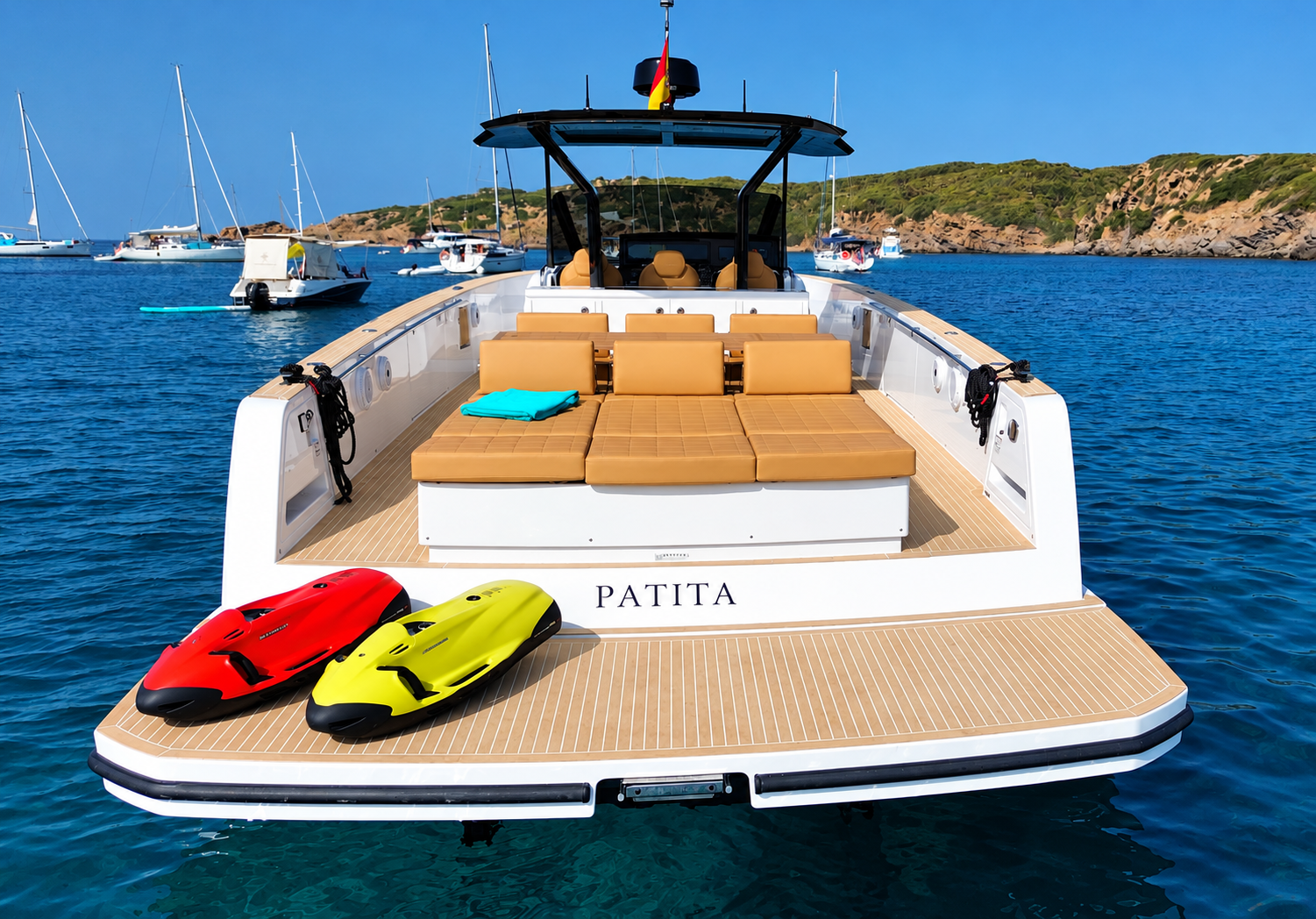 Luxury Yacht PATITA in a Mediterranean Bay